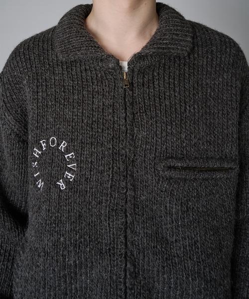 DETROIT WOOL BLEND KNIT JACKET/デトロイトウールブレンド