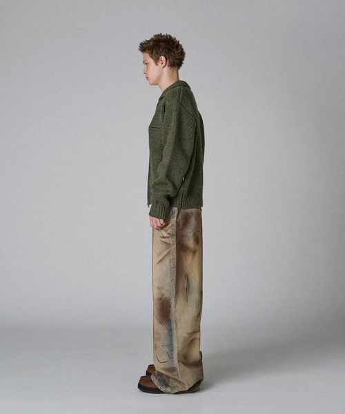 デトロイトニットジャケット DETROIT KNIT JACKET DETROIT WOOL BLEND KNIT JACKET/デトロイトウールブレンド