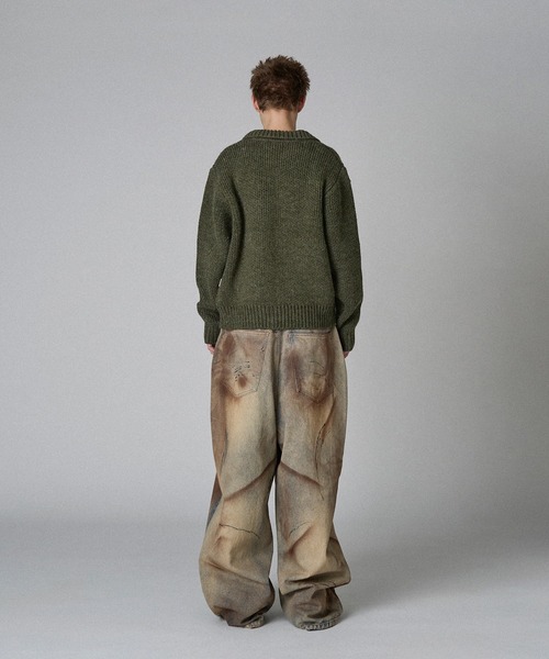 DETROIT WOOL BLEND KNIT JACKET/デトロイトウールブレンド
