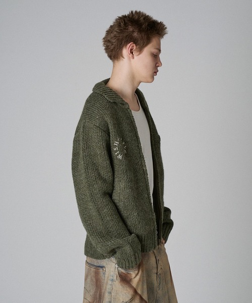 デトロイトニットジャケット DETROIT KNIT JACKET WISH FOR EVER セーター ニット DETROIT WOOL BLEND KNIT JACKET