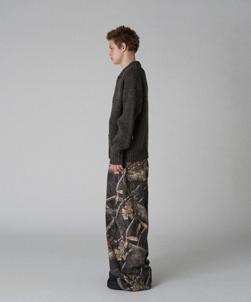 WISH FOR EVER(ウィッシュフォーエバー)の「DETROIT WOOL BLEND KNIT JACKET/デトロイトウールブレンドニットジャケット(ニット/セーター・メンズ・ワインレッド/オリーブ/チャコールグレー・SMALL/MEDIUM/LARGE)」の9枚目の写真