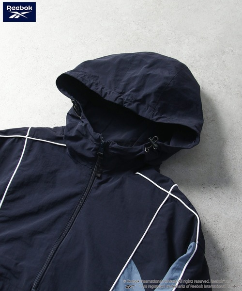 Reebok フード付きアノラックジャケット L/50 Reebok ナイロンジャケット リーボック ブランド ロゴ ワンポイント