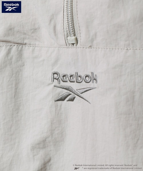 Reebok(リーボック)の「【REEBOK】 パイピング ライン入り ナイロン フード アノラック ジャケット / ナイロンプルオーバー ドロスト(ナイロンジャケット・レディース・グレイッシュベージュ/ネイビー/チャコール・MEDIUM/LARGE/X-LARGE)」の6枚目の写真