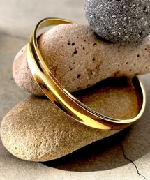 ankh+（アンクプラス）の「金属アレルギー対応【ステンレス】ウェーブバングル（バングル/リストバンド）」