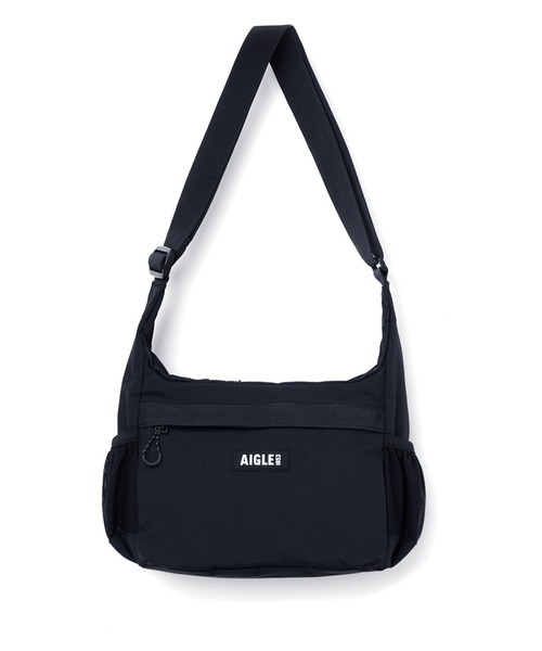 AIGLE ブラック ショルダーバッグ セール】撥水 コンパクト ミニショルダーバッグ（ショルダー