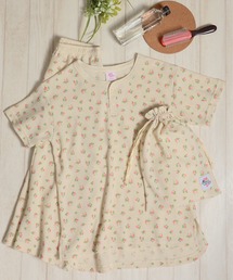 JEMORGAN（ジェーイーモーガン）の「【JEMORGAN / ジェーイーモーガン】総柄ワッフル３点セット/ヘンリーネックTシャツ・ロングパンツ・巾着（ルームウェア/パジャマ）」