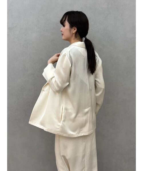 セール】サテンオーバージャケット（テーラードジャケット