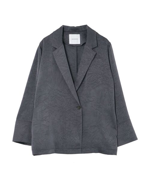 LAGUNAMOON(ラグナムーン)の「サテンオーバージャケット(テーラードジャケット・レディース・チャコールグレー/アイボリー・FREE)」の9枚目の写真