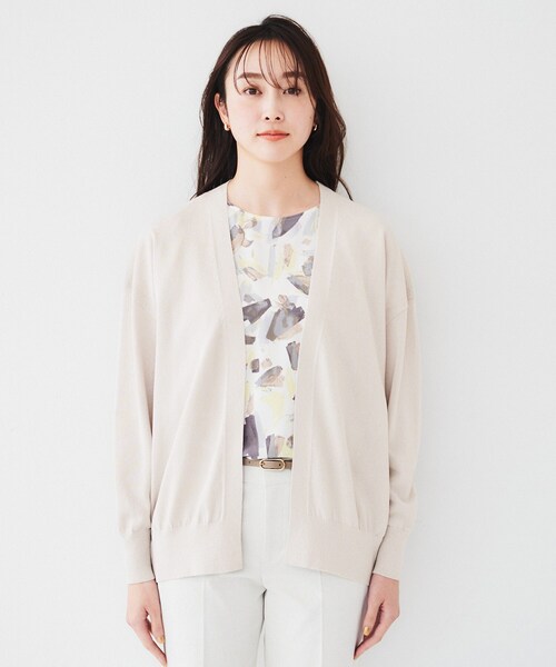 冷房対策＊6月30日まで出品l'appartement ☆ 長袖カーディガン SN フックラロングカーディガン - 【シサム工房 公式OnlineStore