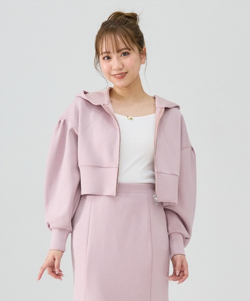 REDYAZEL(レディアゼル)の「【セットアップ可能】ダンボールジップフーディー(パーカー・レディース・ブラック/オフホワイト/ピンク・FREE)」の7枚目の写真