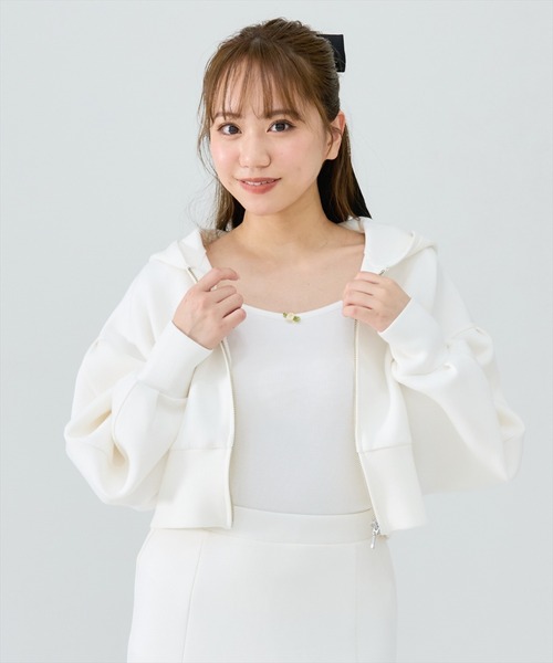 REDYAZEL(レディアゼル)の「【セットアップ可能】ダンボールジップフーディー(パーカー・レディース・ブラック/オフホワイト/ピンク・FREE)」の21枚目の写真
