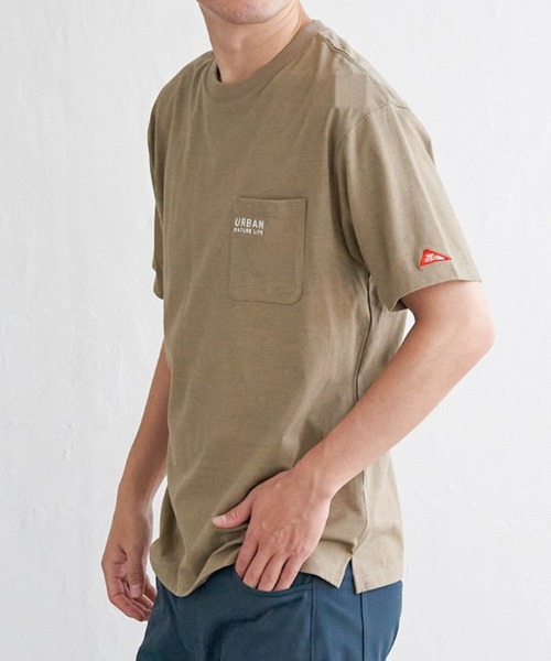 ikka(イッカ)の「【雑誌MonoMax5月号掲載】URBAN NATURE LIFE アーバンネイチャーライフ 刺繍ポケットTシャツ【親子コーデ】(Tシャツ/カットソー・メンズ・ネイビー/ブラック/ホワイト/カーキ/ベージュ・XL/L/S/M)」の3枚目の写真