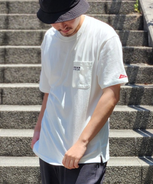ikka(イッカ)の「【雑誌MonoMax5月号掲載】URBAN NATURE LIFE アーバンネイチャーライフ 刺繍ポケットTシャツ【親子コーデ】(Tシャツ/カットソー・メンズ・ネイビー/ブラック/ホワイト/カーキ/ベージュ・XL/L/S/M)」の2枚目の写真