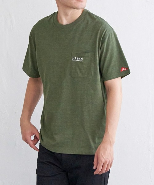 ikka(イッカ)の「【雑誌MonoMax5月号掲載】URBAN NATURE LIFE アーバンネイチャーライフ 刺繍ポケットTシャツ【親子コーデ】(Tシャツ/カットソー・メンズ・ネイビー/ブラック/ホワイト/カーキ/ベージュ・XL/L/S/M)」の4枚目の写真