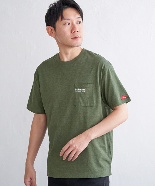 ikka(イッカ)の「【雑誌MonoMax5月号掲載】URBAN NATURE LIFE アーバンネイチャーライフ 刺繍ポケットTシャツ【親子コーデ】(Tシャツ/カットソー・メンズ・ネイビー/ブラック/ホワイト/カーキ/ベージュ・XL/L/S/M)」の14枚目の写真