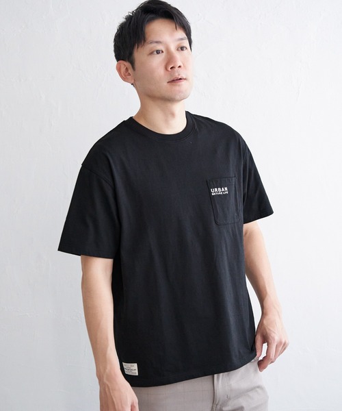 ikka(イッカ)の「【雑誌MonoMax5月号掲載】URBAN NATURE LIFE アーバンネイチャーライフ 刺繍ポケットTシャツ【親子コーデ】(Tシャツ/カットソー・メンズ・ネイビー/ブラック/ホワイト/カーキ/ベージュ・XL/L/S/M)」の19枚目の写真