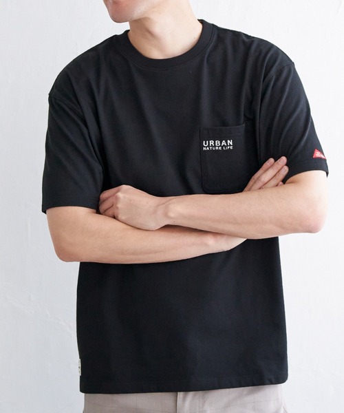 ikka(イッカ)の「【雑誌MonoMax5月号掲載】URBAN NATURE LIFE アーバンネイチャーライフ 刺繍ポケットTシャツ【親子コーデ】(Tシャツ/カットソー・メンズ・ネイビー/ブラック/ホワイト/カーキ/ベージュ・XL/L/S/M)」の20枚目の写真