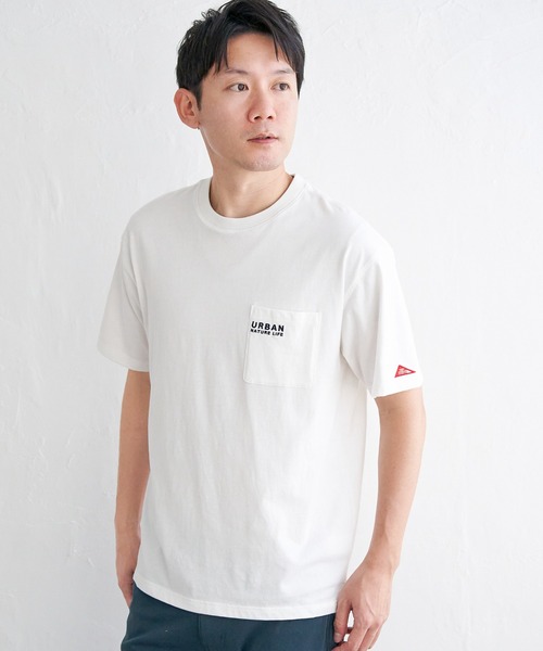 ikka(イッカ)の「【雑誌MonoMax5月号掲載】URBAN NATURE LIFE アーバンネイチャーライフ 刺繍ポケットTシャツ【親子コーデ】(Tシャツ/カットソー・メンズ・ネイビー/ブラック/ホワイト/カーキ/ベージュ・XL/L/S/M)」の21枚目の写真
