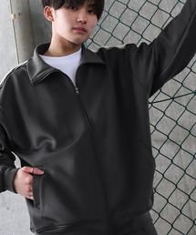 CORISCO（コリスコ）の「【CORISCO】 エステル テープ使い ライン柄 トラックジャケット / ジャージ（ジャージ）」