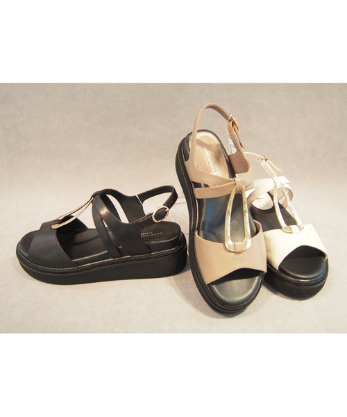 MACKINTOSH LONDON（マッキントッシュ ロンドン）の「厚底メタルモチーフサンダル（サンダル・レディース・ブラック/アイボリー/サンドベージュ・23.5cm/24.0cm/24.5cm/22.5cm/23.0cm/22.0cm）」の6枚目の写真