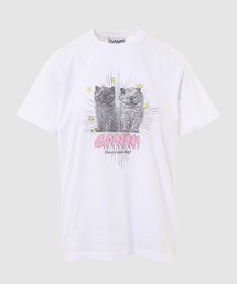 GANNI（ガニー）の「GANNI/ガニー WHITE GRAPHIC BUNNY JERSEY T