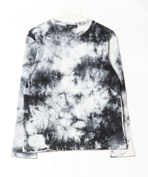 SILVER BULLET(シルバーバレット)の「『Bernings Sho/バーニングショー』ムラ染めテレコ長袖クルーTEE(Tシャツ/カットソー・メンズ・ブラック/ホワイト・XL/L/M)」の18枚目の写真