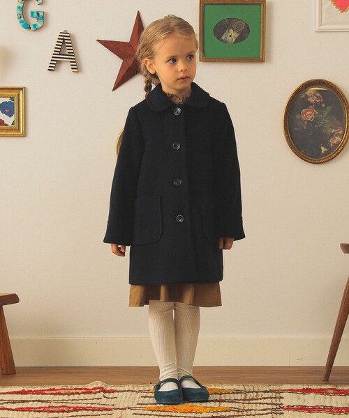 こども ビームス(コドモビームス)の「バックタック ステンカラー コート 2025FW(110~140cm)(ステンカラーコート・キッズ・ネイビー・140/130/120/110)」の10枚目の写真