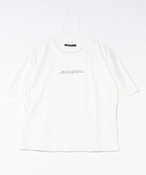 ARCHIVER（アーカイバ）の「【RS】【Bz】 [IZU] シンプルメッセージTシャツ（Tシャツ/カットソー・レディース・オレンジ/ホワイト/ブラック・FREE）」の2枚目の写真