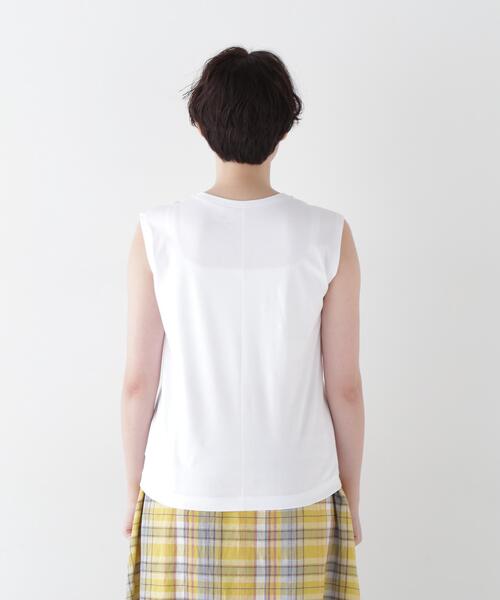 human woman(ヒューマンウーマン)の「◆ゼロロックタンクトップ(Tシャツ/カットソー・レディース・ホワイト/ベージュ・MEDIUM)」の9枚目の写真