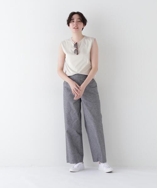 human woman(ヒューマンウーマン)の「◆ゼロロックタンクトップ(Tシャツ/カットソー・レディース・ホワイト/ベージュ・MEDIUM)」の15枚目の写真