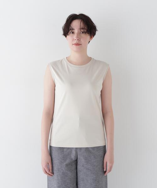 human woman(ヒューマンウーマン)の「◆ゼロロックタンクトップ(Tシャツ/カットソー・レディース・ホワイト/ベージュ・MEDIUM)」の16枚目の写真