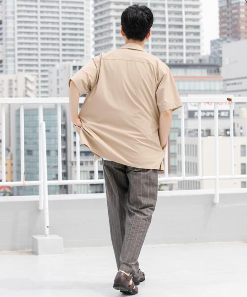 URBAN RESEARCH ROSSO MEN(アーバンリサーチロッソメン)の「『WEB限定』綿麻ストライプリラックステーパードパンツ(その他パンツ・メンズ・ライトグレー/チャコールグレー・LARGE/MEDIUM)」の6枚目の写真