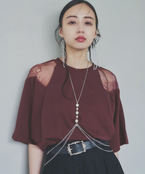 HARE（ハレ）の「レースキリカエTシャツ(HARE)（Tシャツ