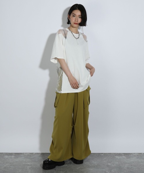 HARE（ハレ）の「レースキリカエTシャツ(HARE)（Tシャツ
