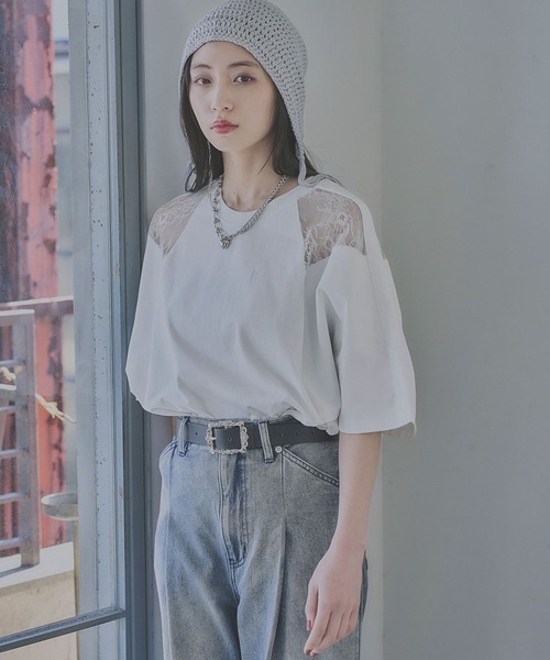 レースキリカエTシャツ(HARE)（Tシャツ/カットソー）｜HARE