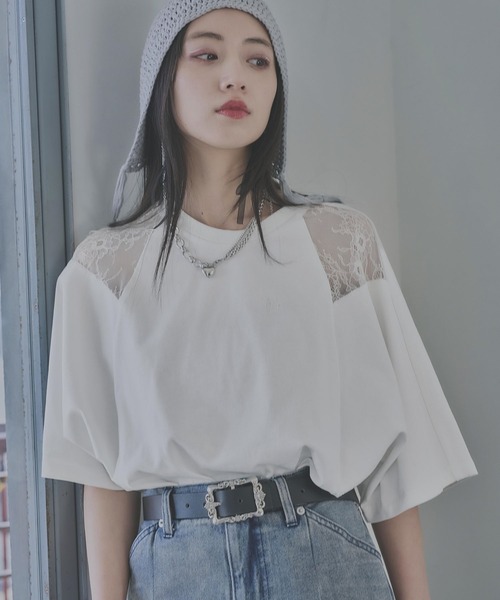 レースキリカエTシャツ HARE レースキリカエTシャツ(HARE)（Tシャツ/カットソー）｜HARE
