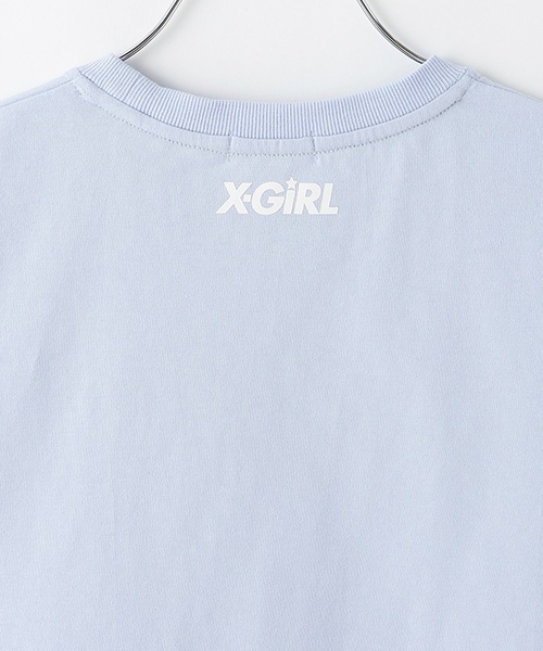 X-girl Stages（エックスガールステージス）の「メッシュロゴショート丈半袖Tシャツ（Tシャツ/カットソー・キッズ・ライトブルー/ブラック/ピンク・110cm/130cm/120cm/140cm/90cm/100cm）」の13枚目の写真