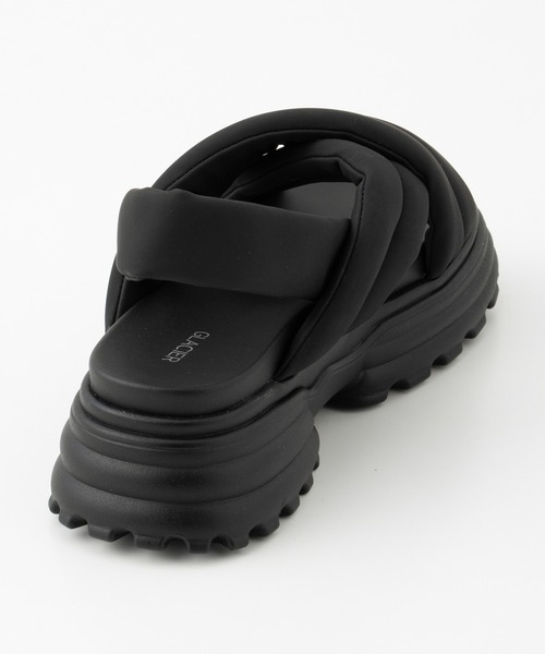 Honeys（ハニーズ）の「厚底パテッドサンダル（サンダル・レディース・ブラック×ホワイト/ライトグレー/ブラック/アイボリー・LL/S/M/L）」の17枚目の写真