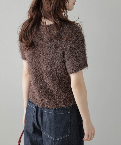 セール】シャギーニットトップス（Tシャツ/カットソー）｜AMELY