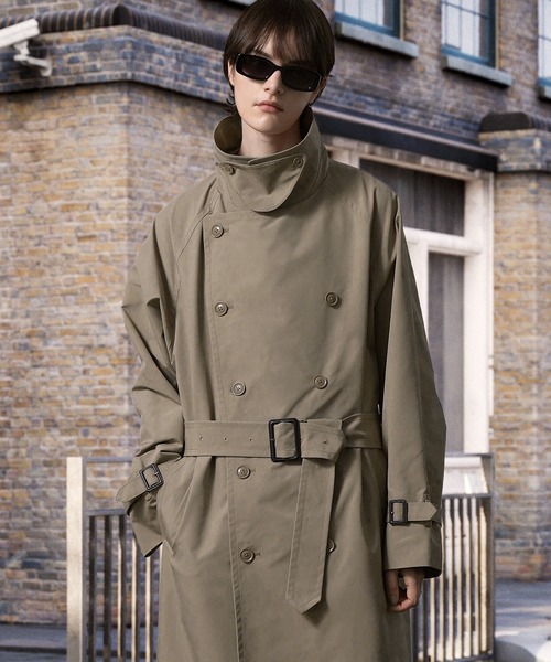 ENDER PRODUCTS（エンダープロダクツ）の「スタプレ オーバーヨークワイドトレンチコート【ENDER PRODUCTS/エンダープロダクツ】（トレンチコート・メンズ・グレイッシュベージュ/ブラウン・L/M）」の21枚目の写真