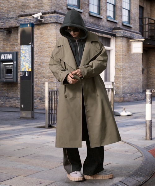 スタプレ オーバーヨークワイドトレンチコート【ENDER PRODUCTS