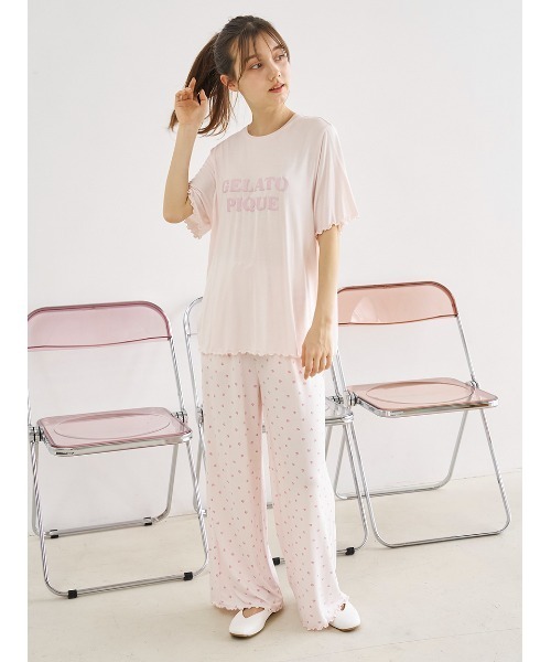 正規品♡リサイクルジェラート&チェックロングパンツ♡ピンク 正規品♡リサイクルジェラート&チェックロングパンツ♡ピンク