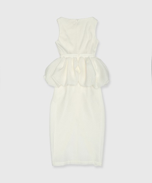 JOSE MOON（ジョゼムーン）の「BALLON DOCKING DRESS/バルーンドッキングドレス（ワンピース・レディース・ブラック/ホワイト・38/36）」の6枚目の写真