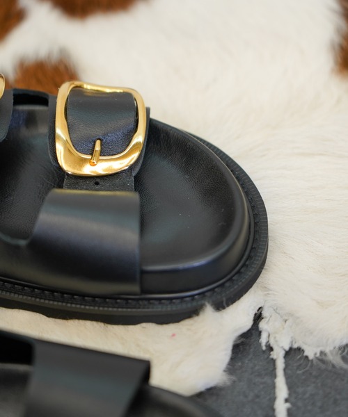 CAMINANDO / カミナンド BIG DOUBLE BUCKLE SANDALS (2315W