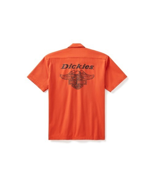 90s ヴィンテージ　ハーレーダビッドソン　ワークシャツ Dickies(R) x H-D(R)イーグルSS ワークシャツ（シャツ/ブラウス