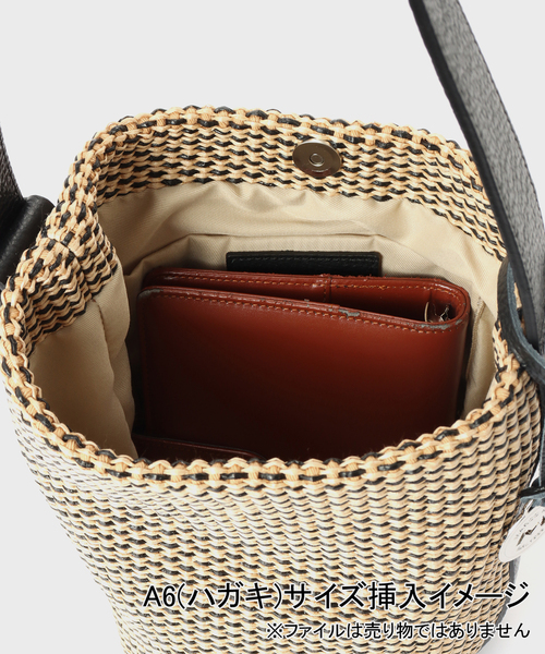 marco masi(マルコマージ)の「MARCO MASI/マルコマージ MIX ONEHANDLE BAG(ショルダーバッグ・レディース・ブラック・FREE)」の14枚目の写真