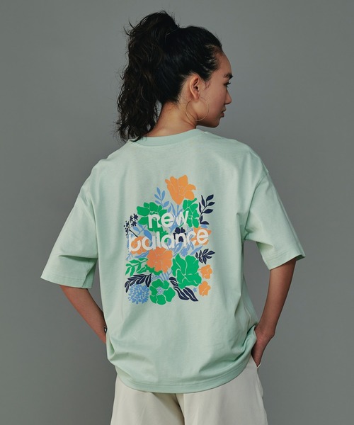 セール】フラワー オーバーサイズドショートスリーブTシャツ（T