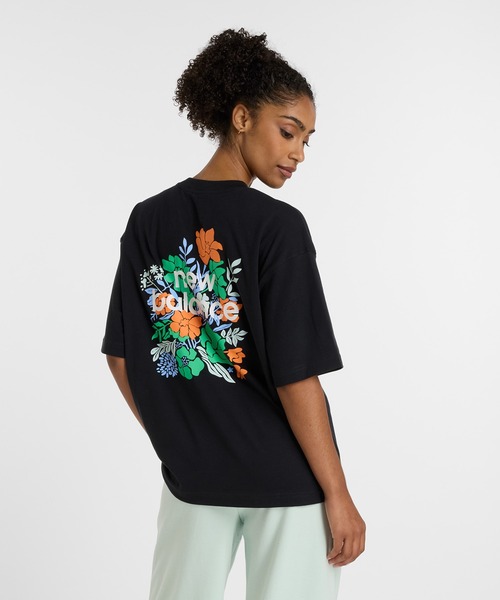 セール】フラワー オーバーサイズドショートスリーブTシャツ（T