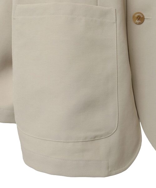 CONVERSE TOKYO（コンバーストウキョウ）の「MACARON CALZE RELAXED FIT JACKET（テーラードジャケット・レディース・ベージュ/ネイビー/チャコールグレー・SMALL/MEDIUM）」の9枚目の写真