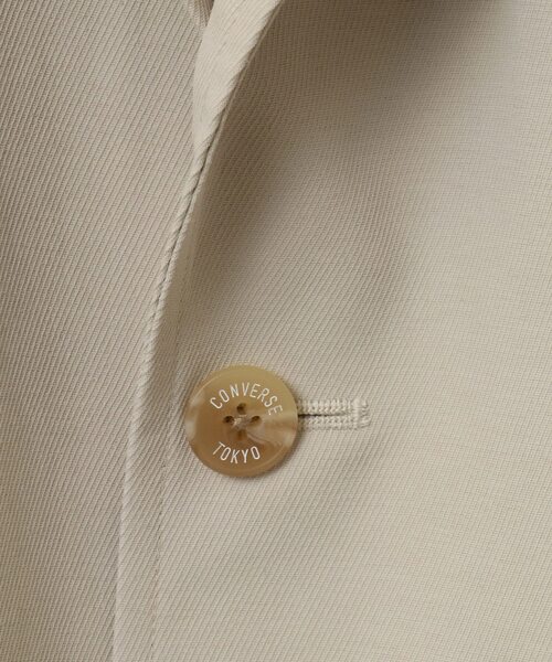 CONVERSE TOKYO（コンバーストウキョウ）の「MACARON CALZE RELAXED FIT JACKET（テーラードジャケット・レディース・ベージュ/ネイビー/チャコールグレー・SMALL/MEDIUM）」の11枚目の写真